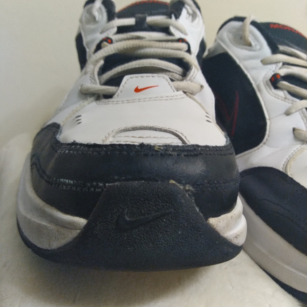 Mens Nike Air Monarch IV 415445-101 Black and White Sneakers Size 14 - Picture 6 of 16